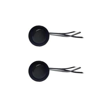 Imagem de 02 Interruptor Para Moveis Botão 22mm Com Cabo 2a Preto - BLASS