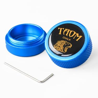 Imagem de Suporte redondo para giz de piscina TAOM, cubos portáteis de giz, mini suporte magnético de giz de bilhar, caixa de giz para tacos de bilhar, caixa de contêiner para ferramenta de ponta de taco de