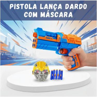 Imagem de Brinquedo Arma Arminha Nerf Lança Dardos Com Mascara Pistola Infantil 