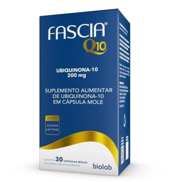 Imagem de Fascia Q10 Suplemento Alimentar Ubiquinona-10 200mg com 30 Cápsulas Mole