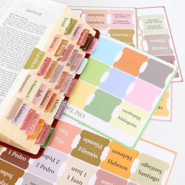 Imagem de Boho Spanish Bible Tabs – Impermeável Estilo Boho Para, Pestañas para Biblia En Español, Etiquetas Impermeables y Creativas para tu Biblia (66 Tabs para Antigo e Novo Testamento)