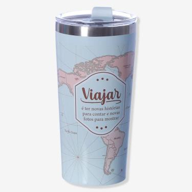 Imagem de Copo Térmico 500ml Aço Inox Hermético | 8h Gelado, 4h Quente