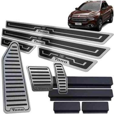 Imagem de Descanso Pedaleira Auto Soleira Fiat Toro 2016 2021 Preto