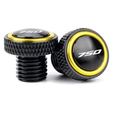 Imagem de BYYINGSUS Espelhos de motocicleta com parafusos de plugue de furo compatível com Forza750 NSS 750 FO&RZA 350 NSS350 FO&RZA 250 300 capa de furo CNC (ouro novo 750)