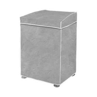 Imagem de Capa Maquina De Lavar Flanelada Cinza Perolizada - P