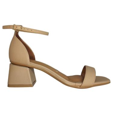 Imagem de Sandália Vizzano 6428.141 Salto Grosso Fechada Atrás Branca