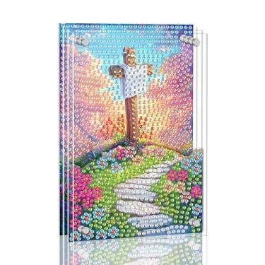 Imagem de Ginfonr Kit de pintura de arte de diamante DIY Acrylayers para adultos, paisagens, 4 camadas, acrílico magnético, pintura de diamante, decoração de mesa com efeito de profundidade dinâmica, presente