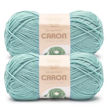 Imagem de Caron Fio Simply Me Moonstone - Pacote com 2 unidades de 160 g - 62% acrílico, 20% nylon, 18% lã - nº 5 volumoso - 197 jardas - tricô/crochê