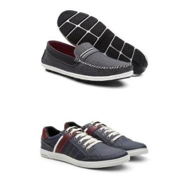 Imagem de Kit Sapatênis + Mocassim Masculino Moderno Conforto Casual-Masculino