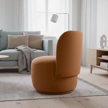 Imagem de Poltrona Decorativa Sala Estar Orgânica Bia Boucle - Montanaris Decor 