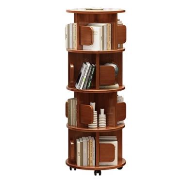 Imagem de Prateleira de madeira maciça com várias camadas para uso doméstico, polia móvel inferior fácil de usar, adequada para sala de estar, quarto, escritório (125 x 42 cm)