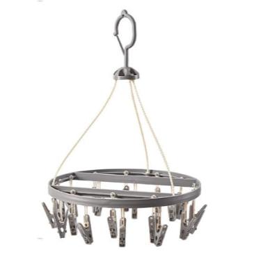 Imagem de Varal Roupa Intima, Varal Calcinha, Kit 2 Varal Multiuso Plástico, com Prendedores Roupas Intimas Meias(KIT 2PC REDONDO)