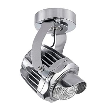 Imagem de KSSTEVNBD Focos de teto com chip de 3000 K, holofotes de parede ajustáveis giram para cima e para baixo 90° 10W luminária de LED com chip retro, faróis de carro, luzes de teto para sala de estar, sala