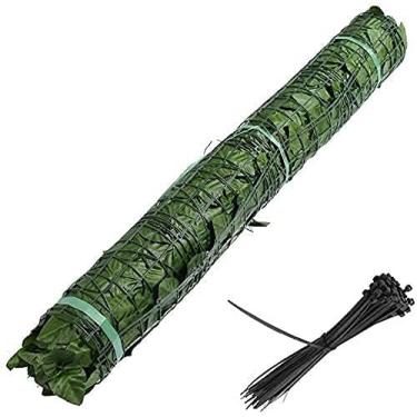 Imagem de Decoração de jardim ao ar livre Tela de hera artificial cerca de jardim cerca viva artificial varanda sombra tela de privacidade, cobertura de treliça decorativa para varanda ao ar livre jardim pátio