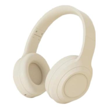 Imagem de Fone de Ouvido Bluetooth Headset Esportivo Regulável para Corrida Academia e Treinos Fitness (Bege)