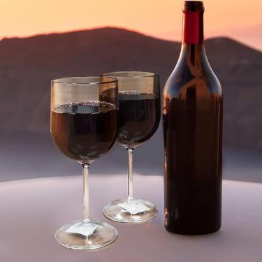 Imagem de Taça Vinho Acrílico Bebida Festas 340ml Transparente - LSC TOYS