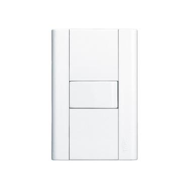 Imagem de Interruptor Paralelo Fame Modulare Com Placa 4x2 Branco