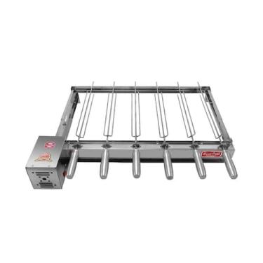 Imagem de Grill Giratório/rotatório 6 Espetos Baixo - SantiGrill, Bivolt