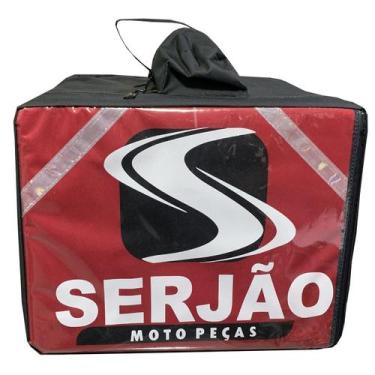 Imagem de Mochila Bolsa Bag Motoboy Delivery Pizza Isopor Serjão Moto Peças - Se
