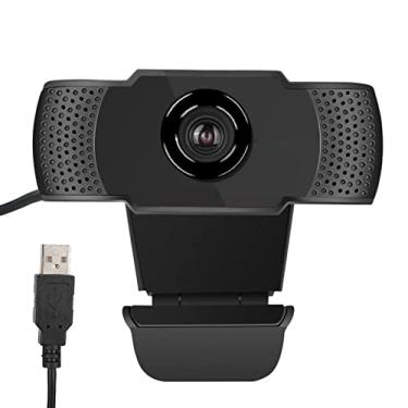 Imagem de Pilipane Gravação, webcam 1080p com microfone embutido para chamadas de vídeo nítidas, reuniões, USB Plug and Play, redução de ruído, compacta e portátil