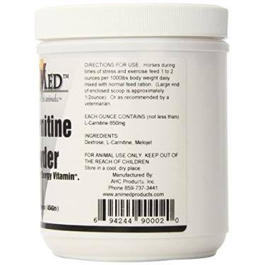 Imagem de AniMed L-Carnatina 850 mg por onça para cavalos, 473 ml