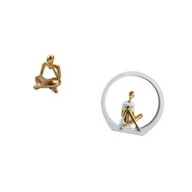 Imagem de Fenteer Estatueta de Pensadora Abstrata, Estátua Feminina, Mesa, Sala de Estar, Prateleira, Escritório, Estante, Centro de Mesa, Quarto, Leitores, Pres