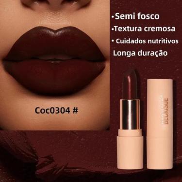Imagem de Batom Líquido Matte Nutritivo - Cor Café - Longa Duração e À Prova D'Á