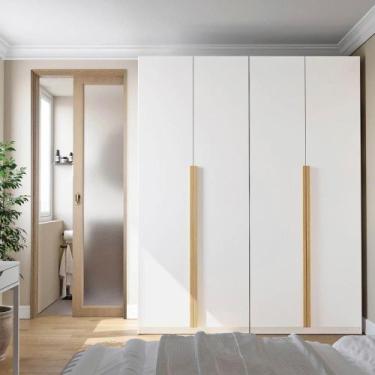 Imagem de Guarda-Roupa Modulado 2 Peças 4 Portas Jade CabeCasa MadeiraMadeira Br