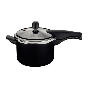 Imagem de Panela De Pressão Effect Alumínio Revestimento Antiaderente 20 Cm 4,5 L Preto - Tramontina 20591420