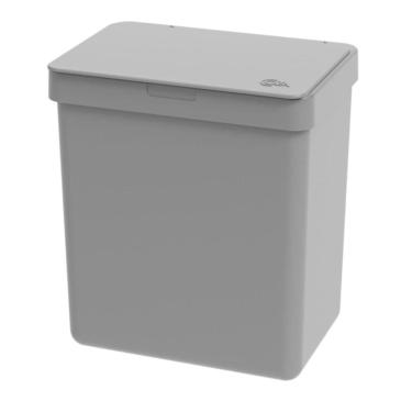 Imagem de Lixeira Single Pia Cozinha Pequena Com Tampa 2,5L Cinza