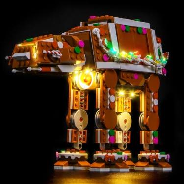 Imagem de LocoLee Light kit Compatible with Lego 40806 Gingerbread at-at Walker - No Model Only Light, LED Lighting Accessories Compatible with Lego 40806 (Standard Version)
