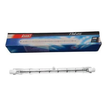 Imagem de Lâmpada Halógena Palito 200W 127V R7s 2800K 118mm - AVANT