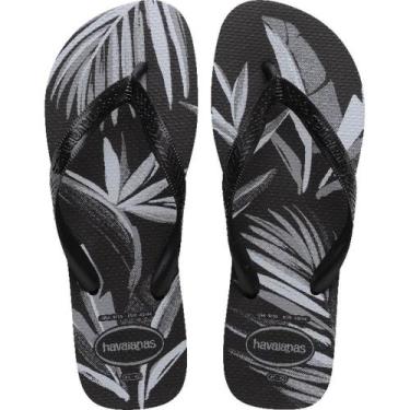 Imagem de Chinelo Havaianas Masculino Aloha 39/0 PRETO/CINZA PAR