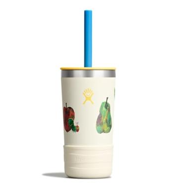 Imagem de Hydro Flask Copo infantil de 340 g com canudo e bota, coleção Eric Carle, frutas