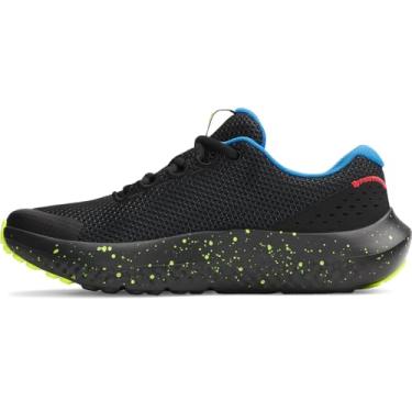 Imagem de Under Armour Tênis masculino Grade School Surge 4, (006) Preto/Alta Vis Amarelo/Branco, 16