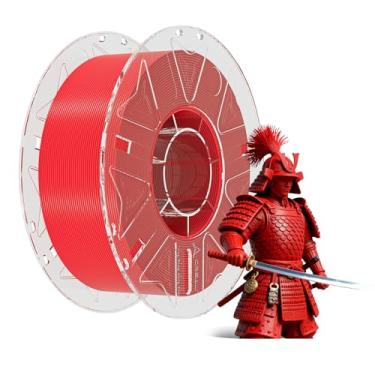 Imagem de Creality Filamento RFID para impressora 3D, pacote de filamento Hyper PLA de 1,75 mm para impressão 3D, filamento Hyper PLA RFID, alta precisão, carretel de 1 kg (vermelho)