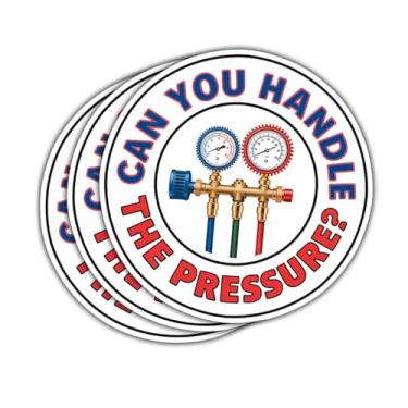 Imagem de (3 peças) Adesivos HVAC engraçados – Você pode lidar com decalques de vinil de pressão para mecânicos, encanadores e técnicos de refrigeração, adesivos de caixa de ferramentas duráveis à prova d'água