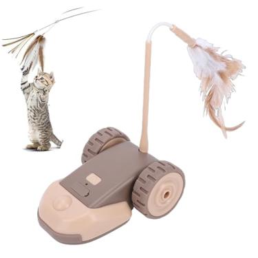 Imagem de HEEPDD Brinquedo de Gato Com Controle Remoto, Brinquedo de Rato de Gato Recarregável, Velocidade Ajustável, Brinquedos Interativos Elétricos Automáticos para Gatos Internos Com Varinha