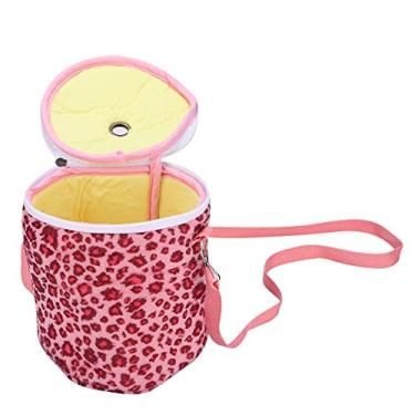 Imagem de Yctze Transportador de Hamster Portátil de Pelúcia Grande e Curto - Saco de Dormir de Saída para Esquilo, Ouriço e Cobaia (Rosa)