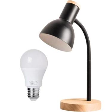 Imagem de Luminária Mesa Abajur 45Cm Articulada Flexível Silicone - GIMPO, Bivol