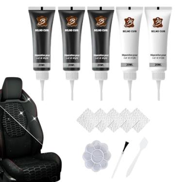 Imagem de Kit de reparo de assento de carro de couro, revigorador de estofamento de painel | Pasta de reparo de cor de estofamento de interior de carro para bolsa de mão, sapato, sela, sofá, bota, móveis