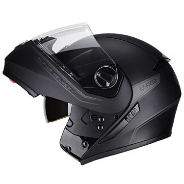 Imagem de CAPACETE ARTICULAVEL MOTO PEELS U-RB2 NEW CLASSIC PRETO F 58