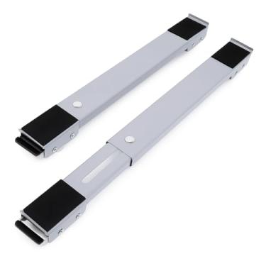 Imagem de Suporte Ajustável Com Rodinhas Base Móvel Reforçada Para Geladeira, Máquina de Lavar, Fogão, Eletrodomésticos e Moveis - Até 200kg