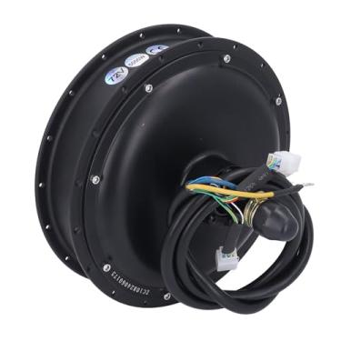 Imagem de Asixxsix Motor de cubo para bicicleta elétrica, 5000W 72V, engrenagem de 170mm em liga de alumínio com excelente dissipação de calor, para scooter elétrica e bicicleta dobrável.