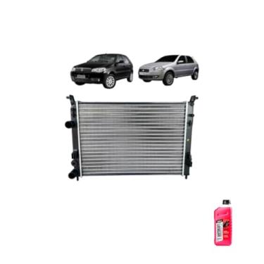 Imagem de Kit Radiador Palio 1.0/1.3/1.4 8/16V + Aditivo DNK Rosa Concentrado Antirust