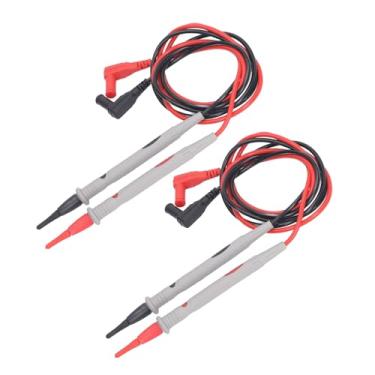 Imagem de KIMISS 2 Conjuntos de Cabos de Teste de Multímetro Universal - Agulhas de Sonda de Teste Elétrico de Silicone Com Pinos Banhados a Ouro para Leituras Precisas - Kit de Fio de de 1000V (#11)