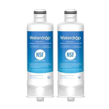 Imagem de Waterdrop DA97-17376B Substituição para Samsung® HAF-QIN/EXP, DA97-08006C, RF28R7201SR, RF28R7351SG, WD-F45, filtro de água de geladeira, 2 filtros