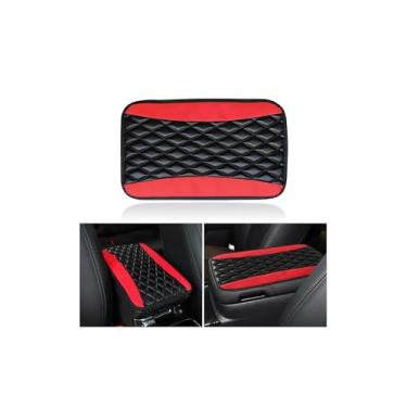 Imagem de Couslcd Almofada de console central automotiva, capa de caixa de assento universal à prova d'água, acessórios para interior de carro, protetor de couro para apoio de braço automotivo para a maioria