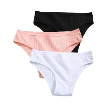 Imagem de Conjunto De Calcinhas De Algodão Femininas Lingerie Sexy Tamanhos XS-5