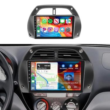 Imagem de Rádio de carro estéreo para Toyota RAV4 2001-2006 2 + 64G, tela sensível ao toque de 9 polegadas/Android 13/Wireless CarPlay/Android Auto/DSP EQ/Navegação GPS/WiFi/Bluetooth/FM/RDS/SWC/HD